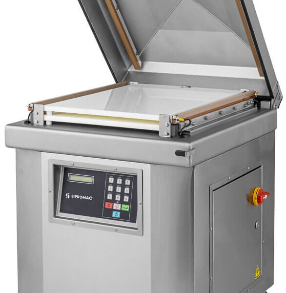 Commercial single chamber vacuum sealer, ideal for high output production and high volume packaging needs